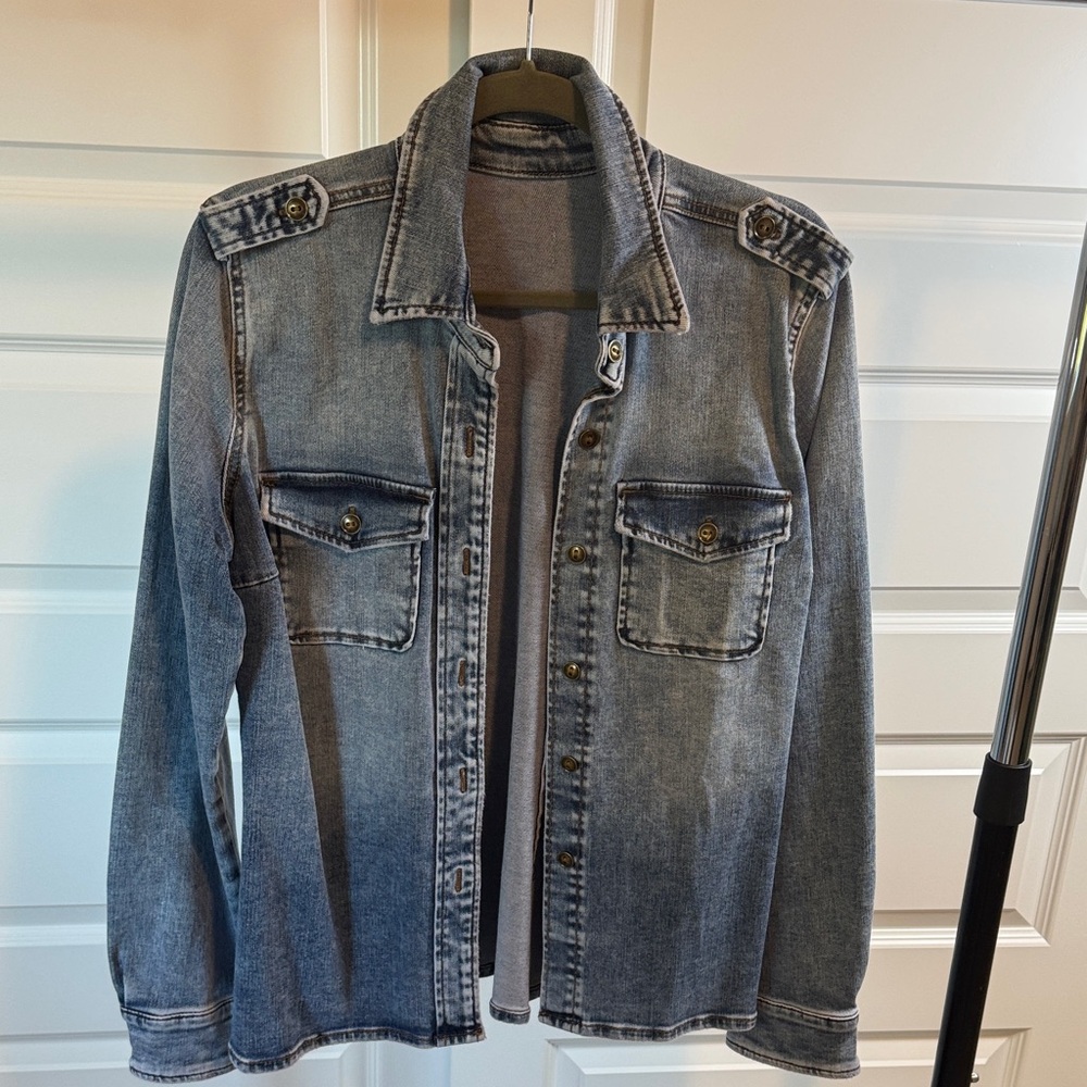 Kut from the Kloth Faded Blue Jean Jacket